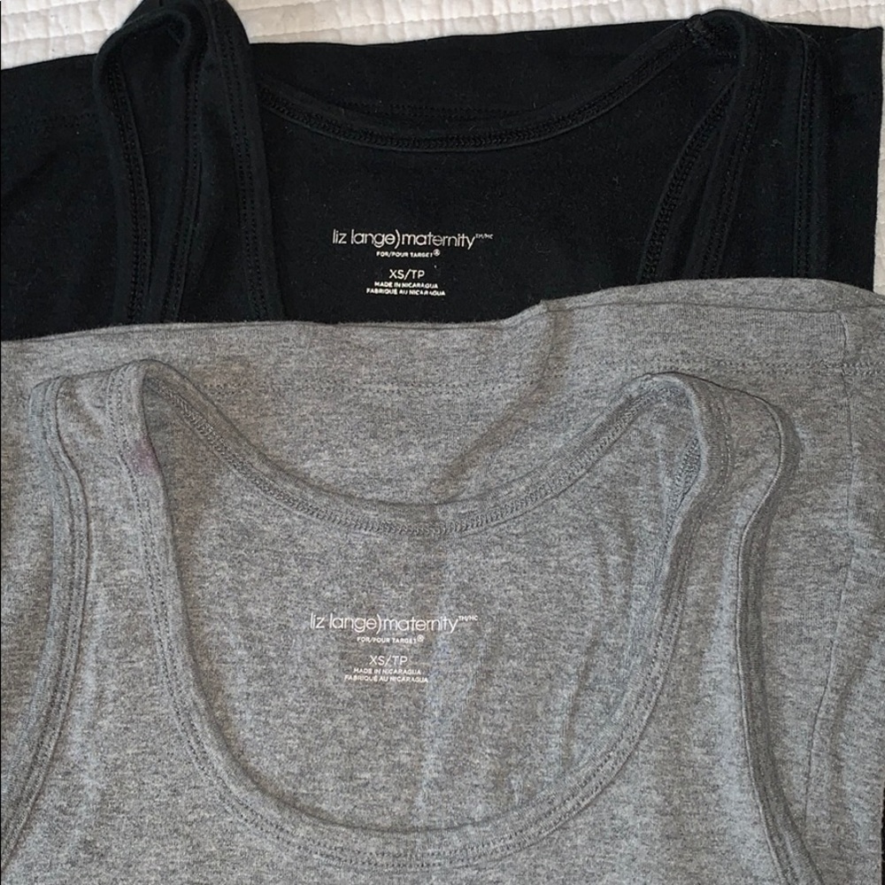 Two Liz Lange maternity tank tops XS